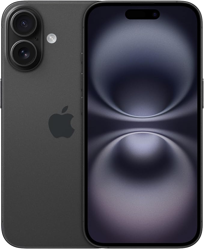 Apple iPhone 16, Black, 128GB